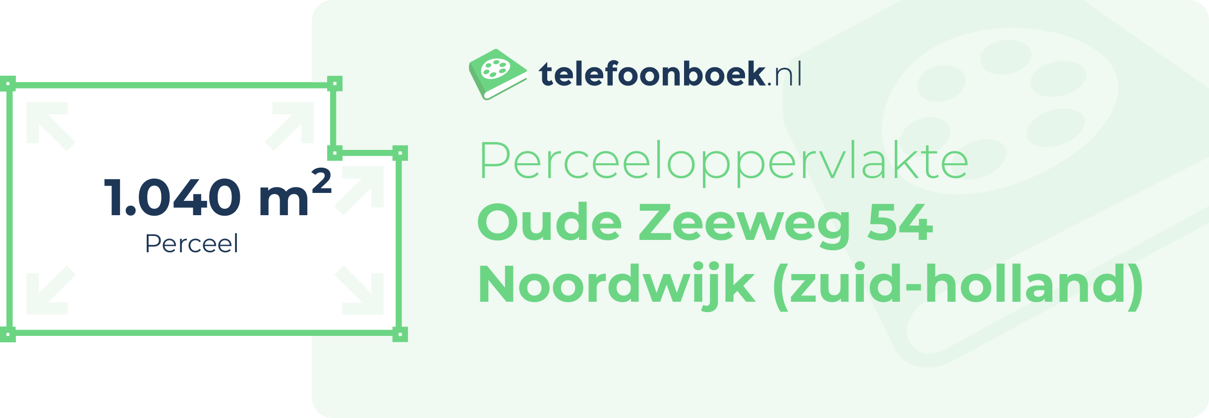 Perceeloppervlakte Oude Zeeweg 54 Noordwijk (Zuid-Holland)