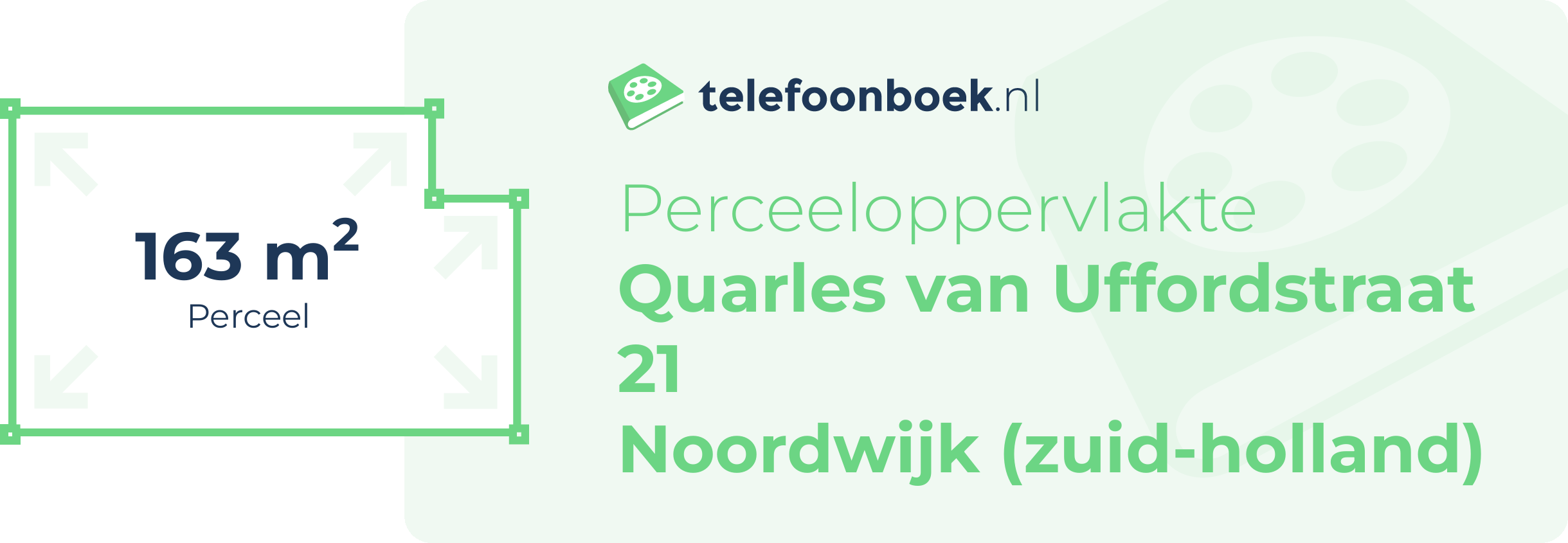 Perceeloppervlakte Quarles Van Uffordstraat 21 Noordwijk (Zuid-Holland)