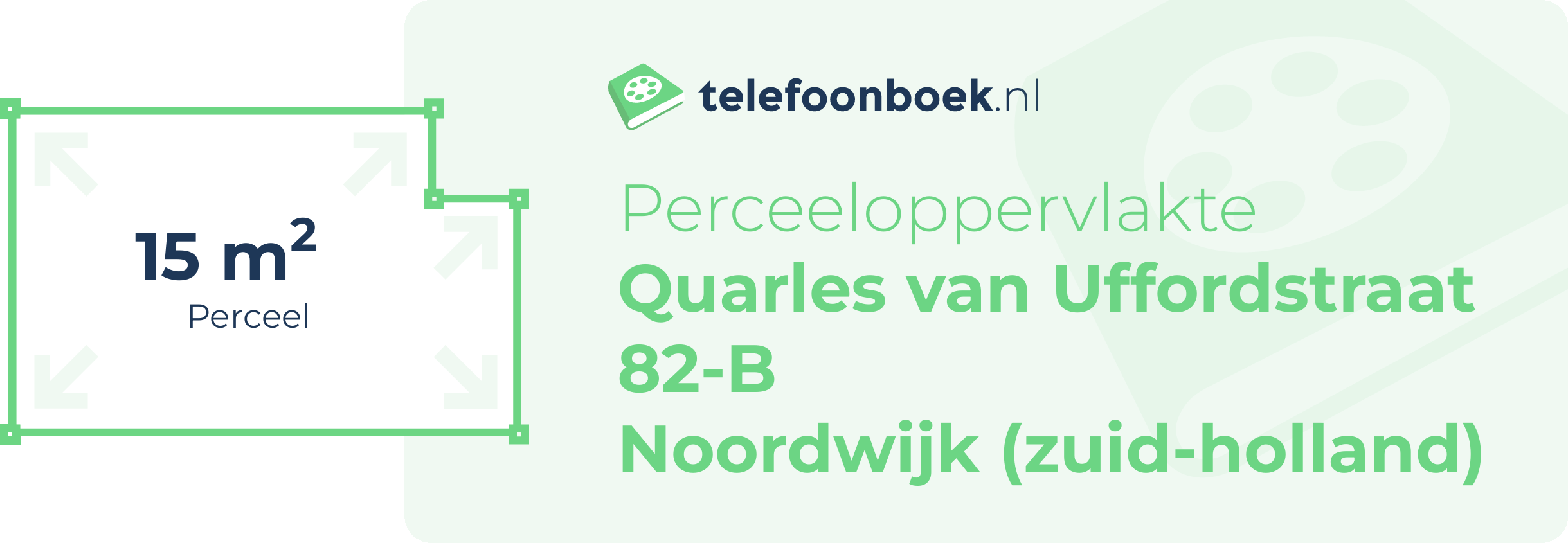 Perceeloppervlakte Quarles Van Uffordstraat 82-B Noordwijk (Zuid-Holland)