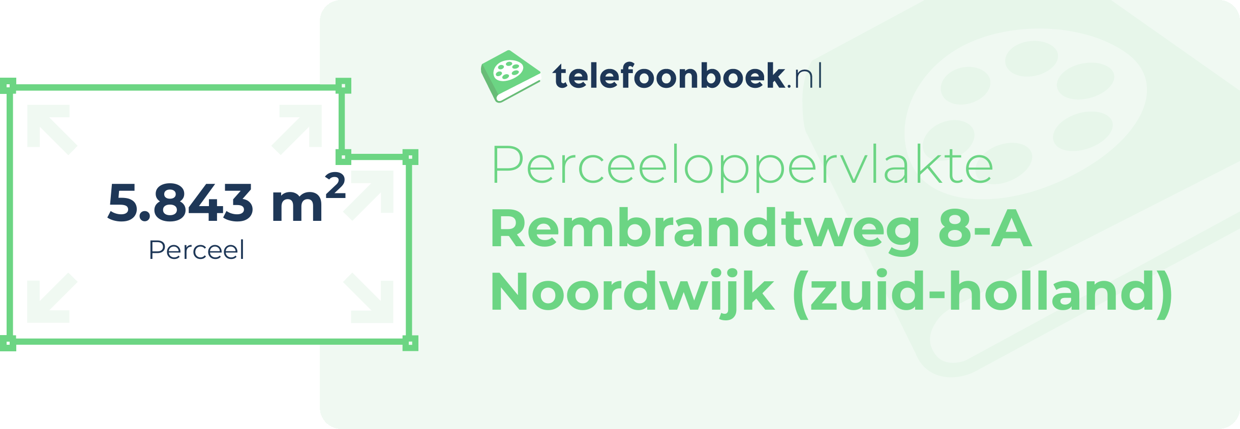 Perceeloppervlakte Rembrandtweg 8-A Noordwijk (Zuid-Holland)