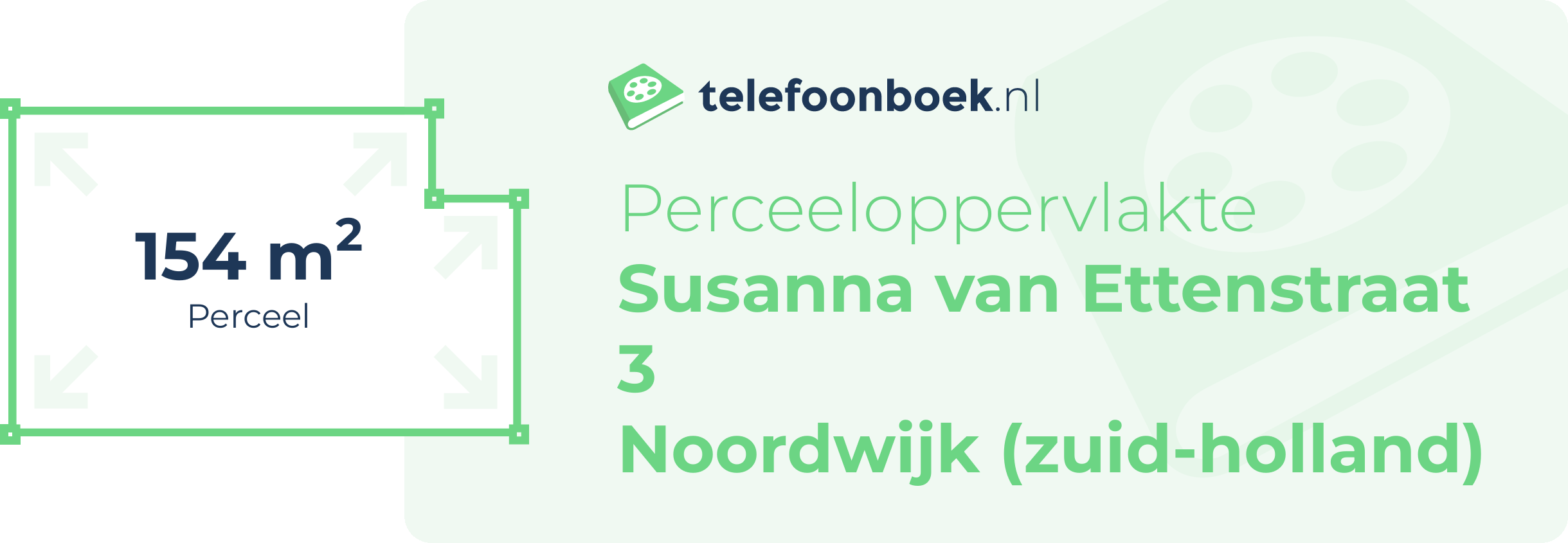Perceeloppervlakte Susanna Van Ettenstraat 3 Noordwijk (Zuid-Holland)