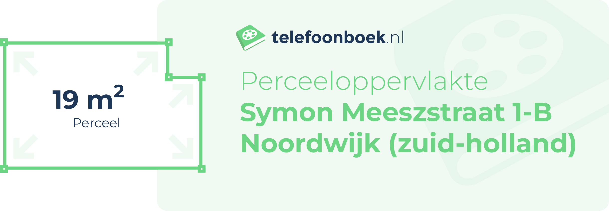 Perceeloppervlakte Symon Meeszstraat 1-B Noordwijk (Zuid-Holland)