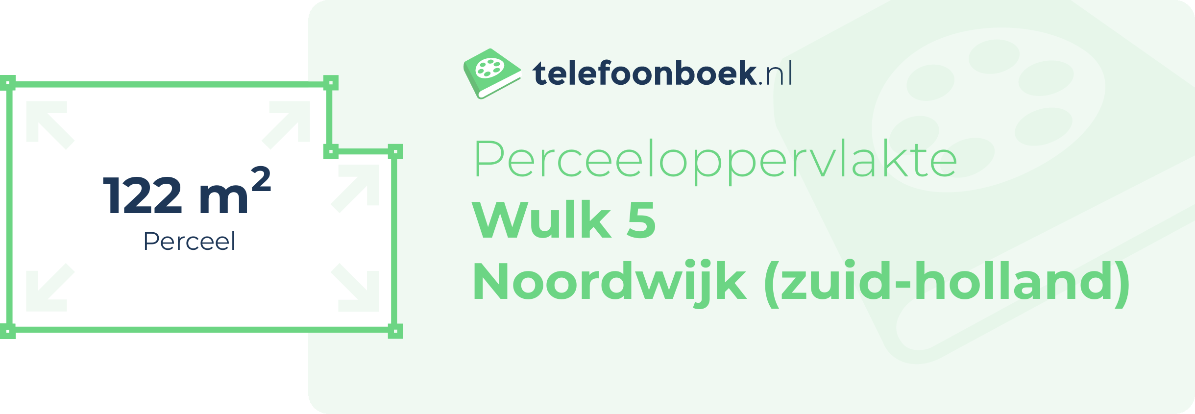Perceeloppervlakte Wulk 5 Noordwijk (Zuid-Holland)