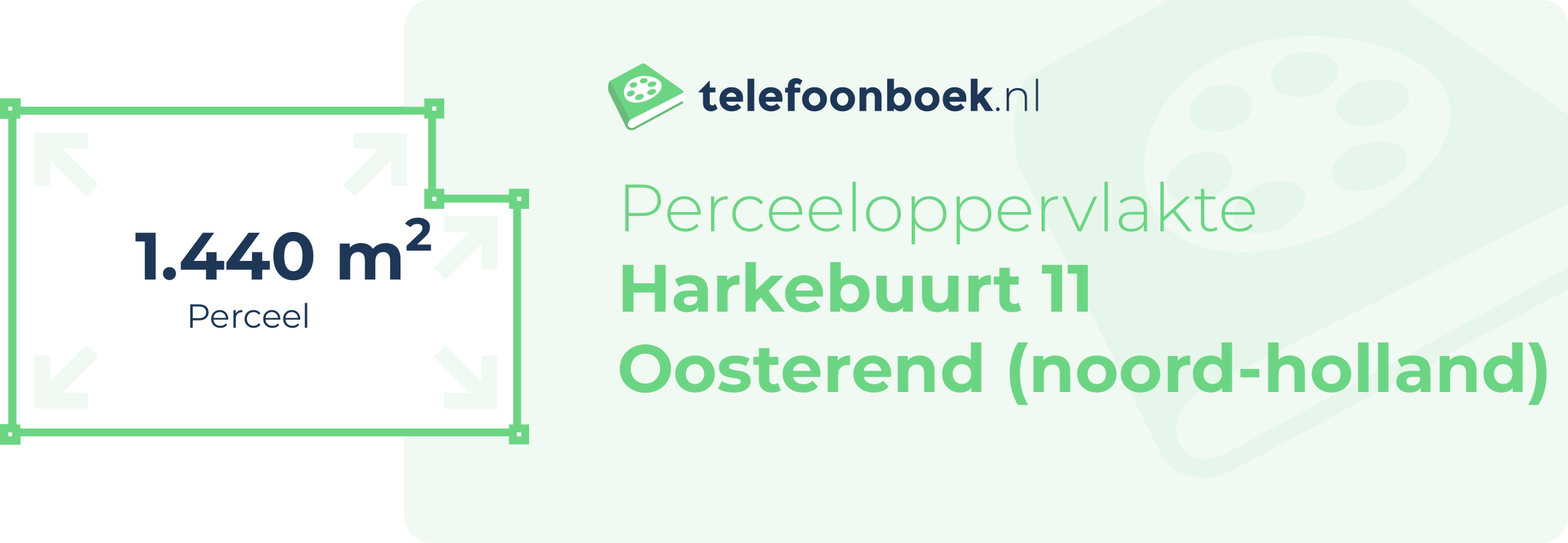 Perceeloppervlakte Harkebuurt 11 Oosterend (Noord-Holland)