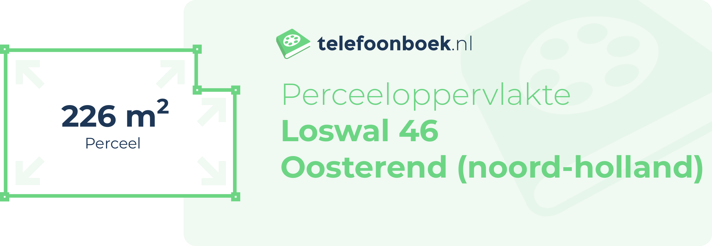 Perceeloppervlakte Loswal 46 Oosterend (Noord-Holland)
