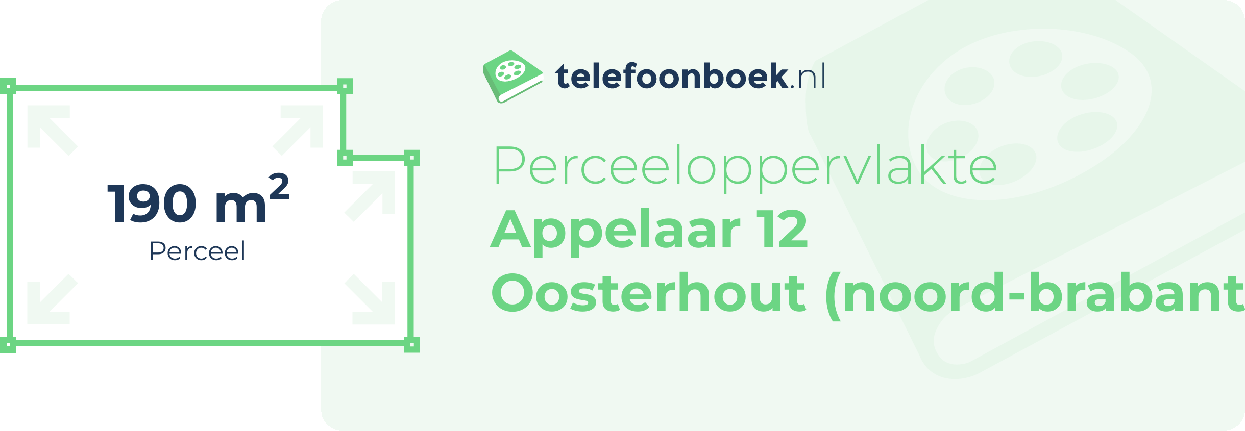 Perceeloppervlakte Appelaar 12 Oosterhout (Noord-Brabant)