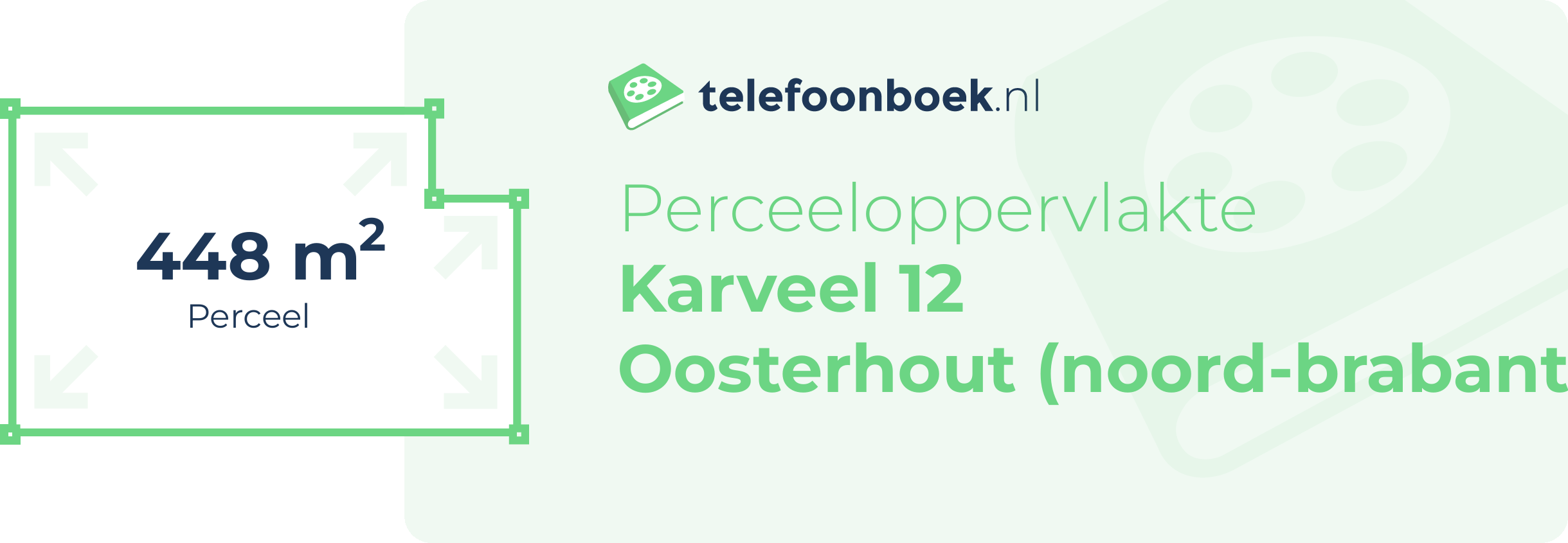 Perceeloppervlakte Karveel 12 Oosterhout (Noord-Brabant)