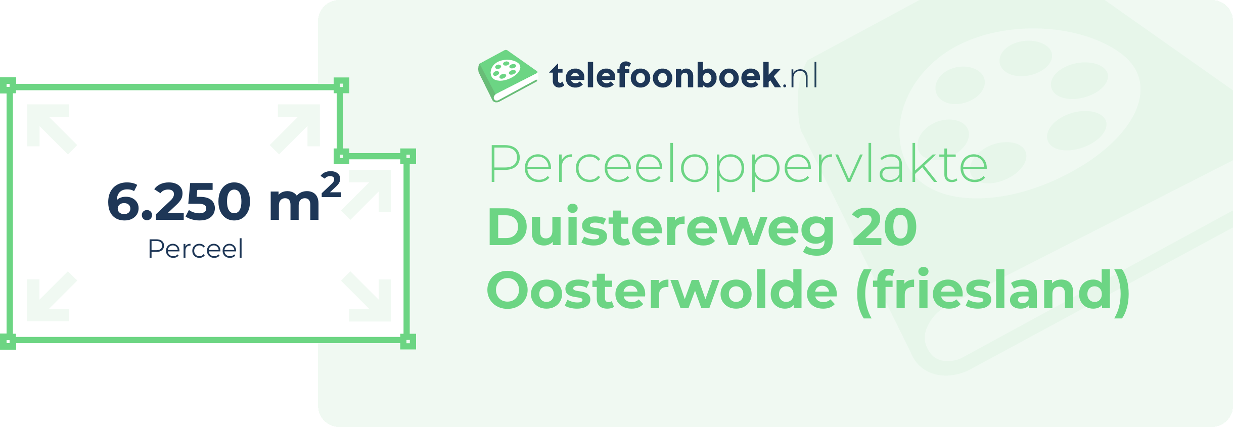 Perceeloppervlakte Duistereweg 20 Oosterwolde (Friesland)