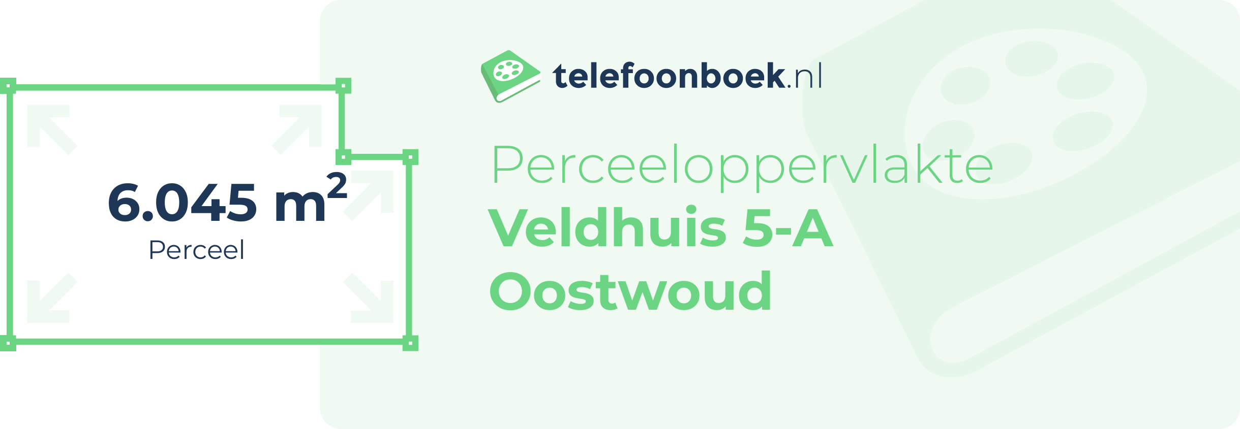 Perceeloppervlakte Veldhuis 5-A Oostwoud