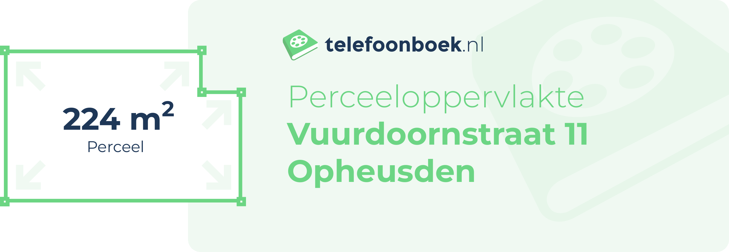 Perceeloppervlakte Vuurdoornstraat 11 Opheusden