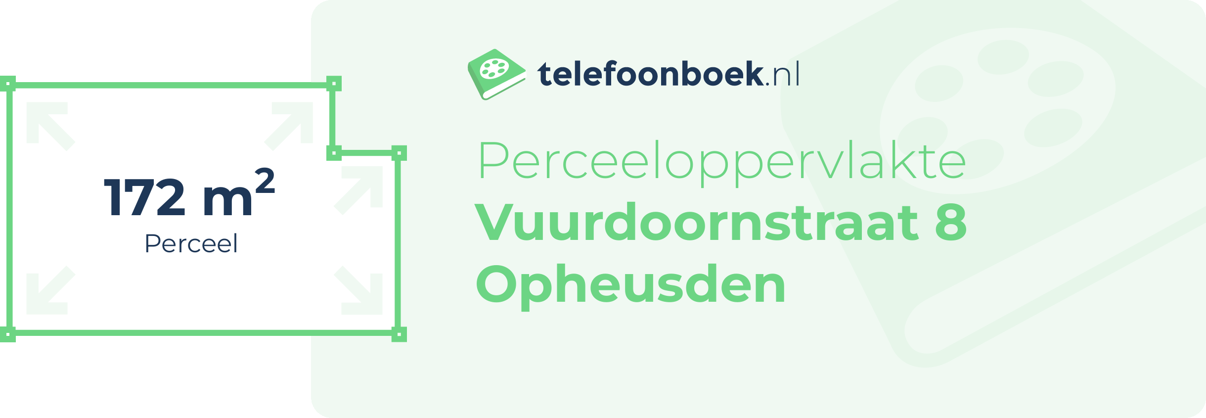 Perceeloppervlakte Vuurdoornstraat 8 Opheusden