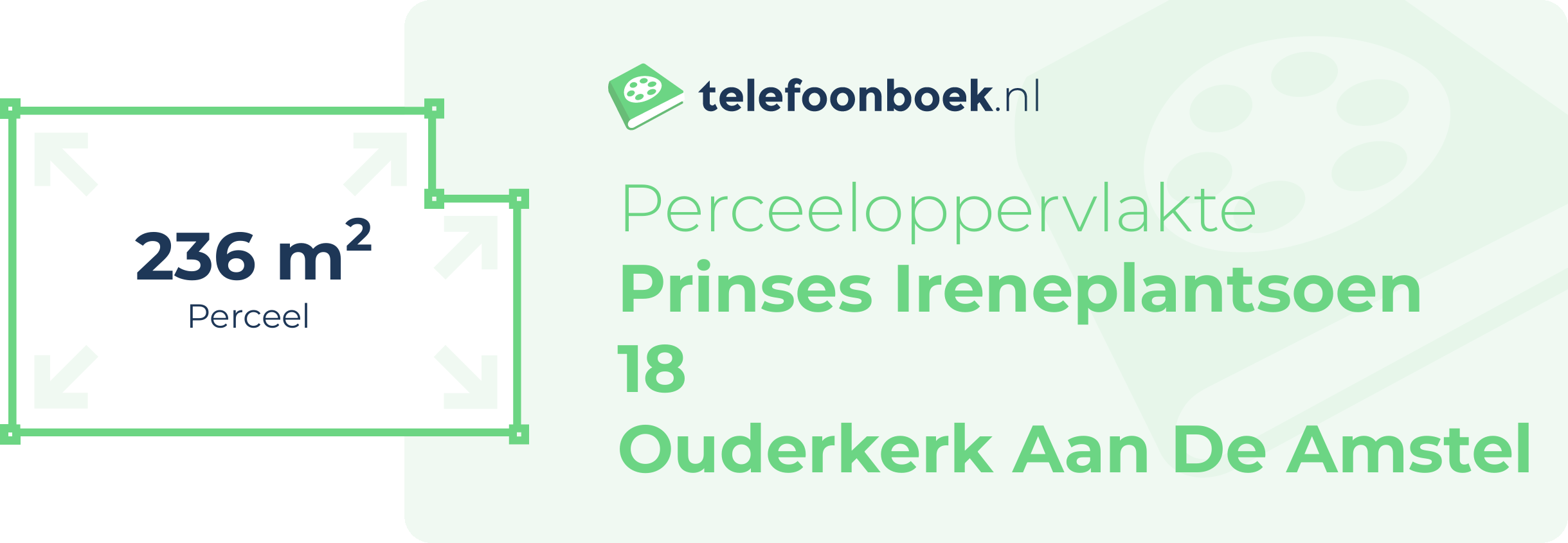 Perceeloppervlakte Prinses Ireneplantsoen 18 Ouderkerk Aan De Amstel