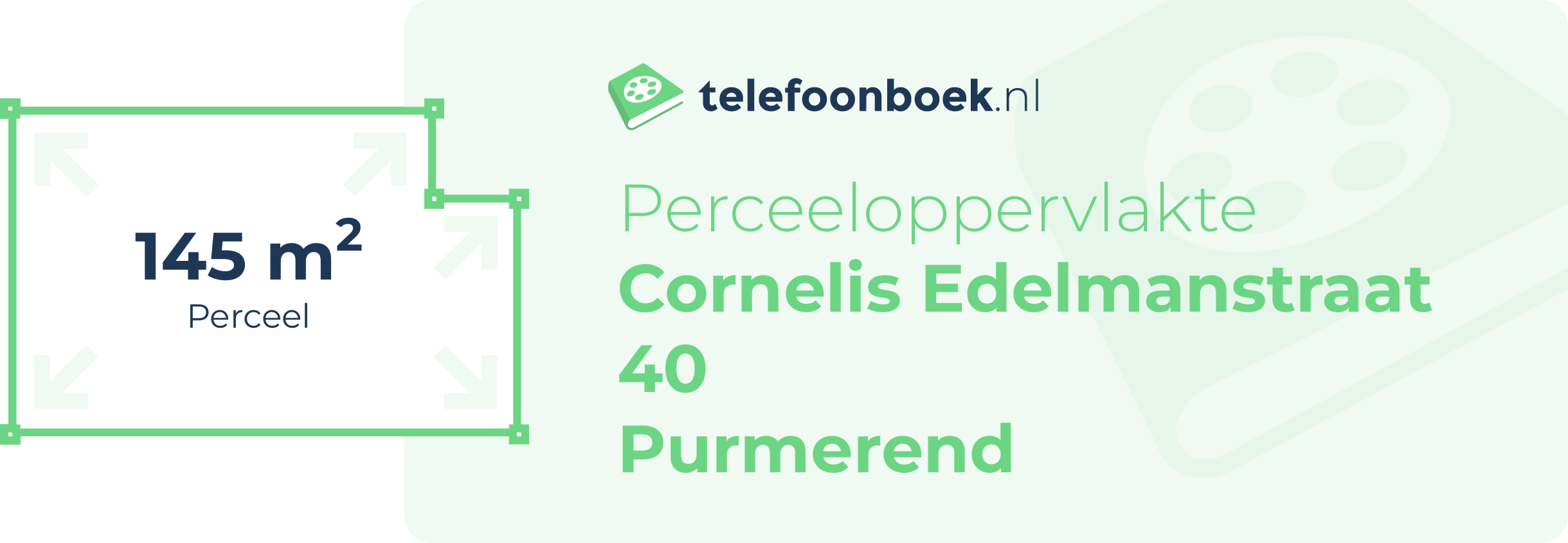 Perceeloppervlakte Cornelis Edelmanstraat 40 Purmerend