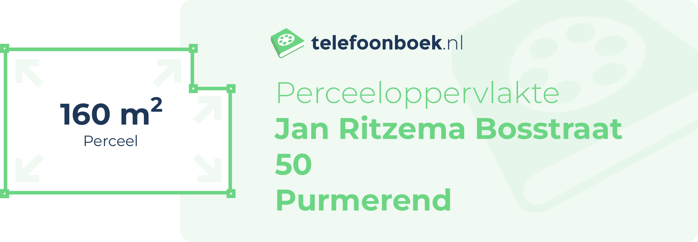Perceeloppervlakte Jan Ritzema Bosstraat 50 Purmerend