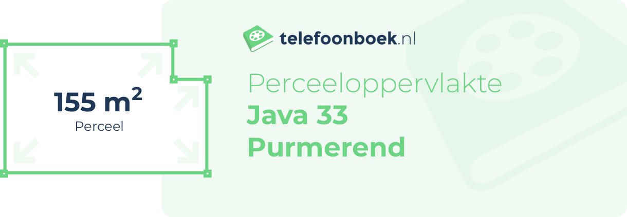 Perceeloppervlakte Java 33 Purmerend