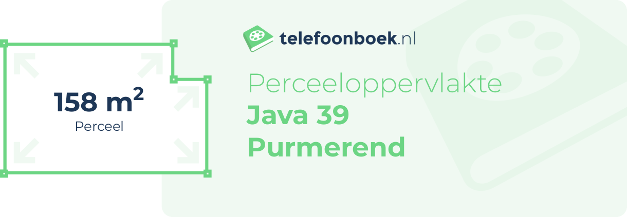 Perceeloppervlakte Java 39 Purmerend