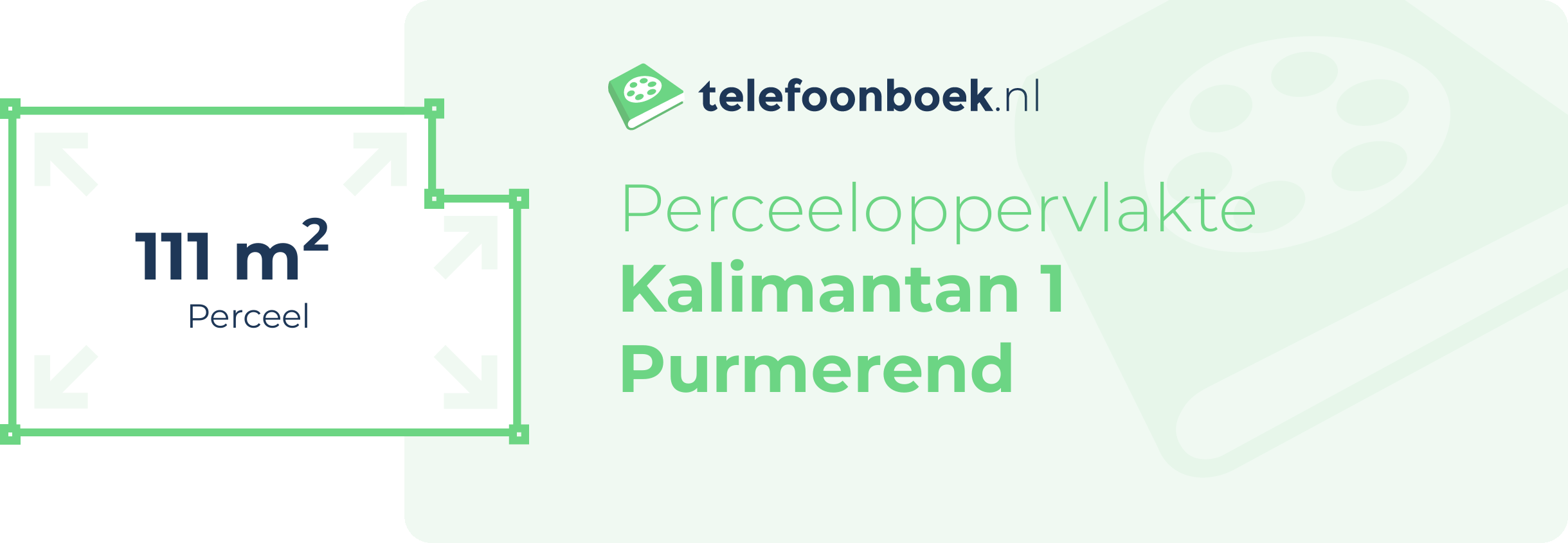 Perceeloppervlakte Kalimantan 1 Purmerend