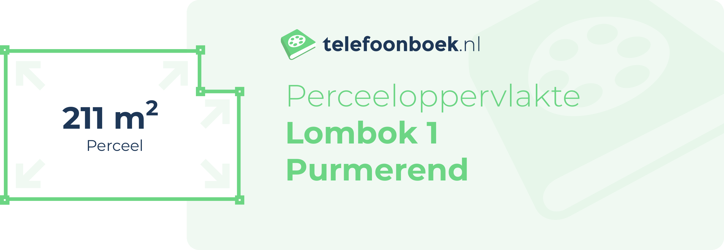 Perceeloppervlakte Lombok 1 Purmerend