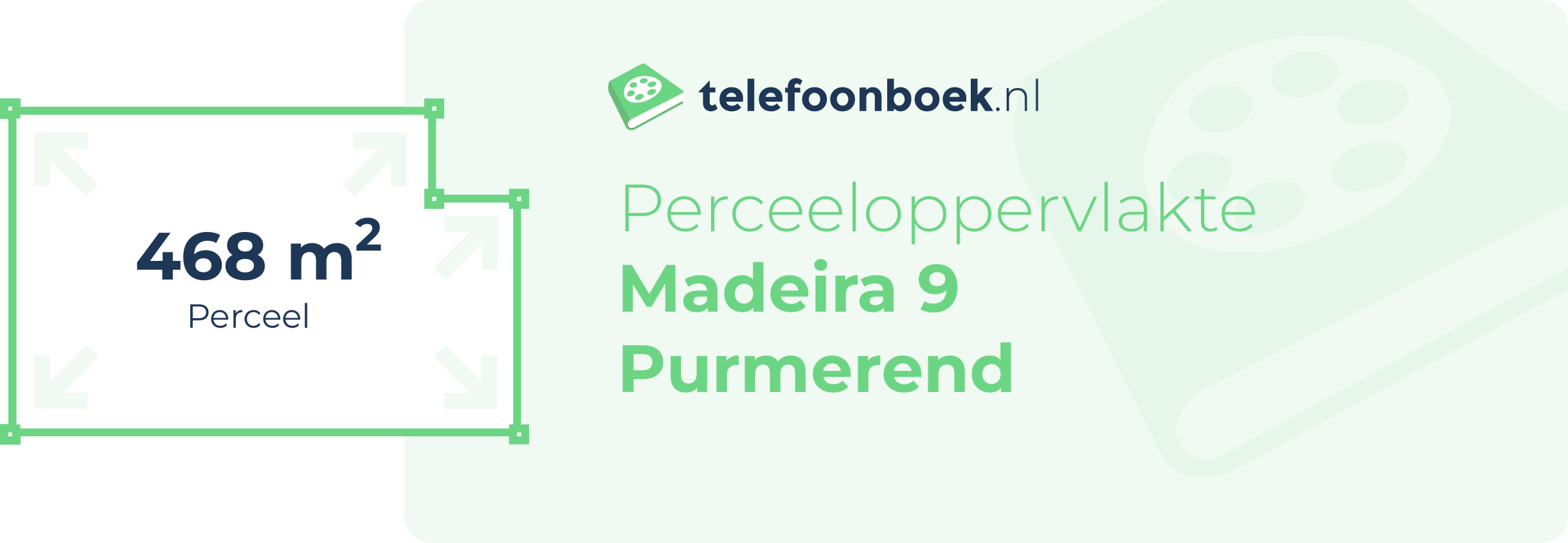 Perceeloppervlakte Madeira 9 Purmerend