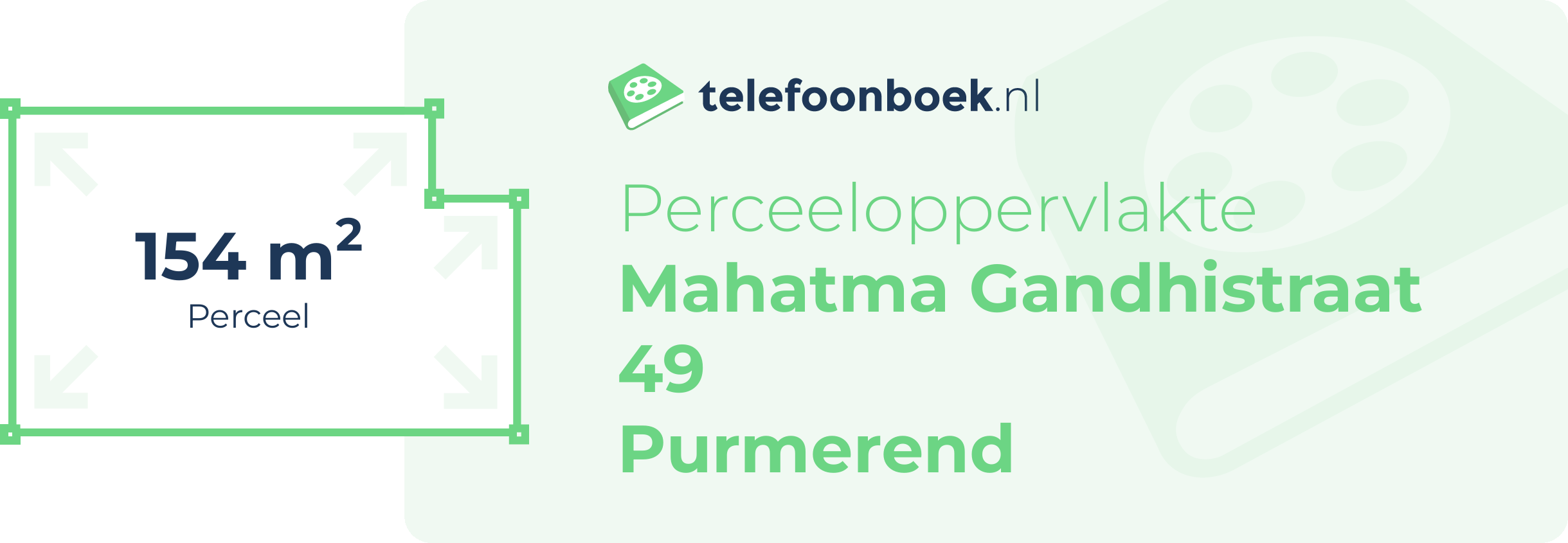 Perceeloppervlakte Mahatma Gandhistraat 49 Purmerend