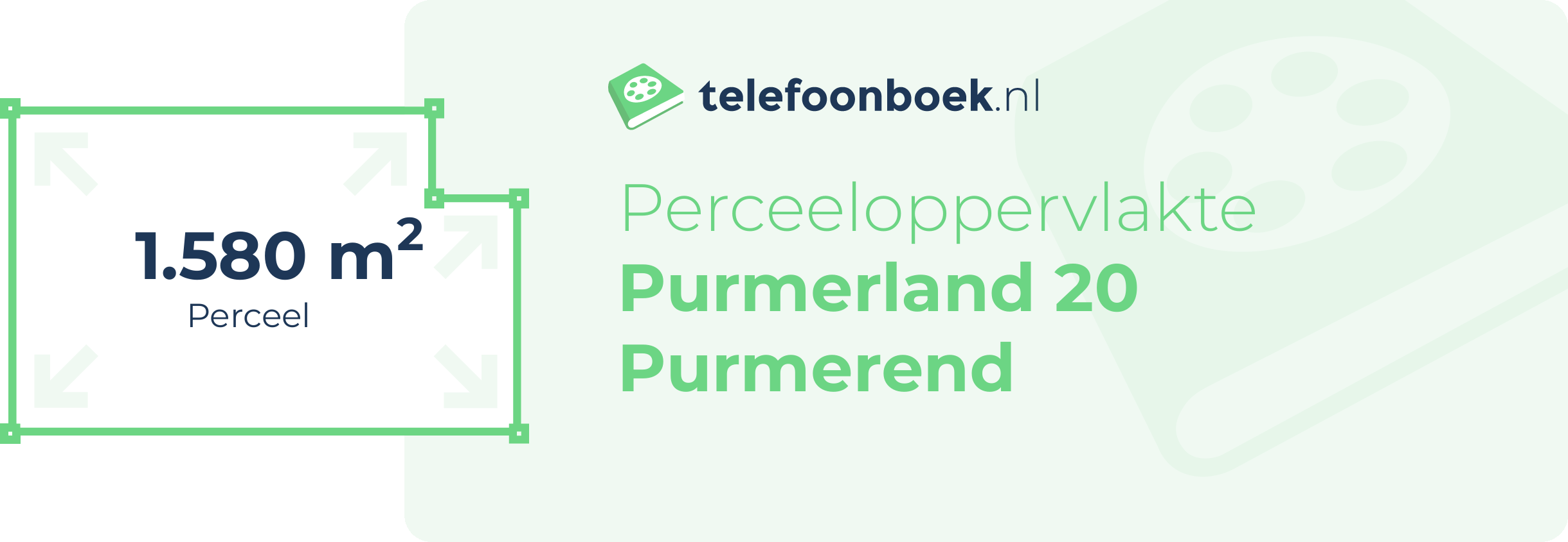 Perceeloppervlakte Purmerland 20 Purmerend