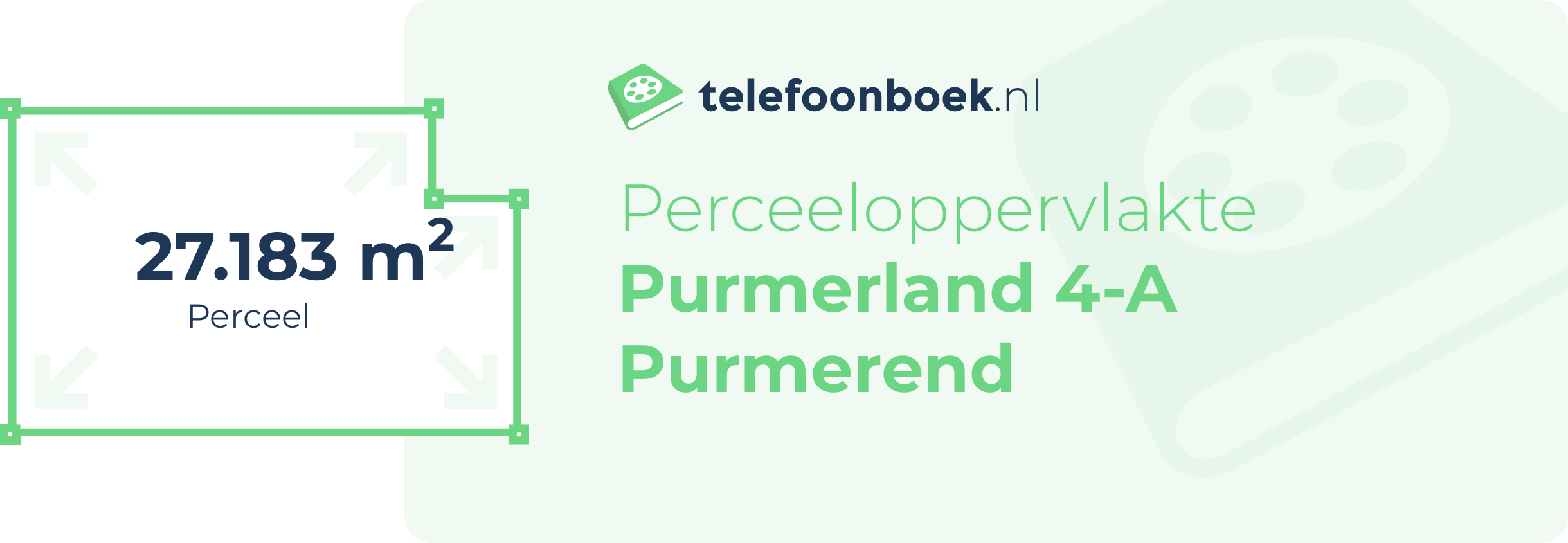 Perceeloppervlakte Purmerland 4-A Purmerend