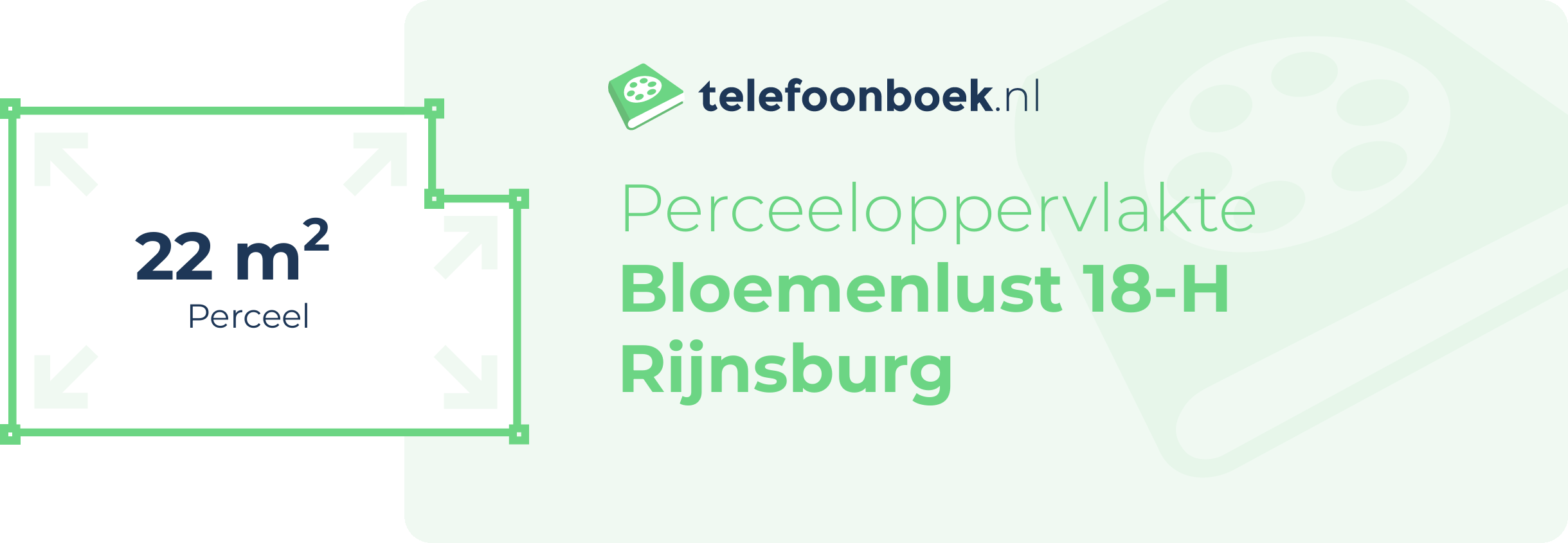 Perceeloppervlakte Bloemenlust 18-H Rijnsburg