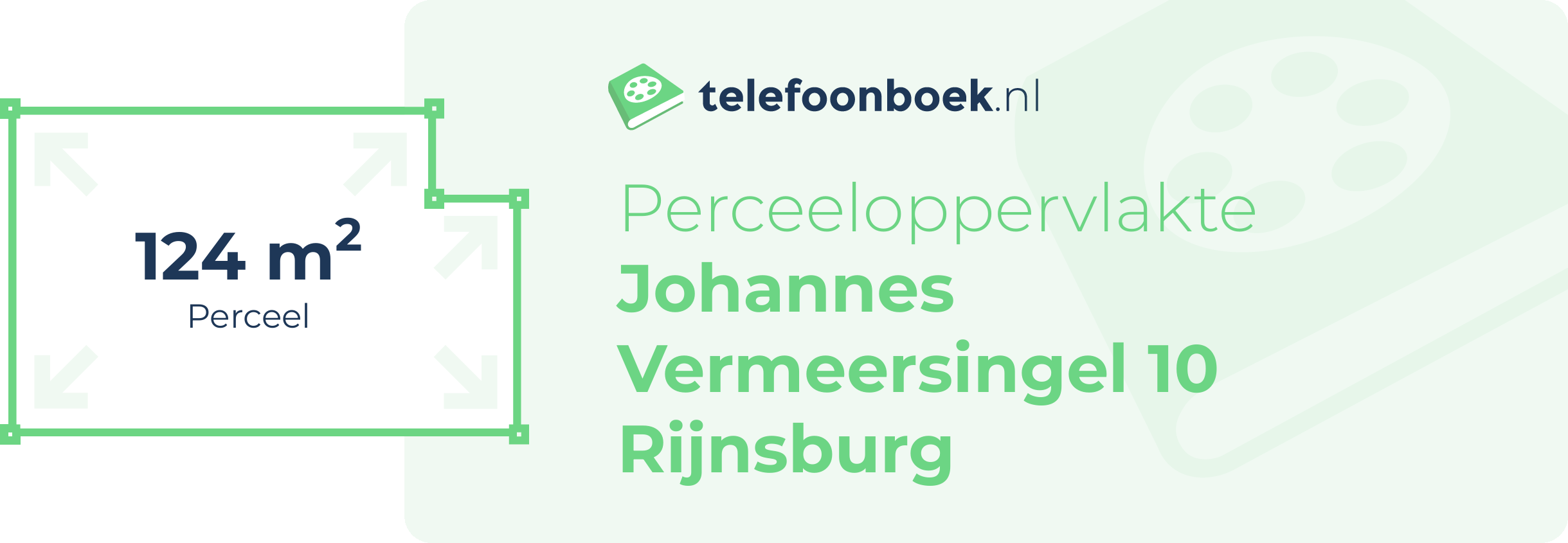 Perceeloppervlakte Johannes Vermeersingel 10 Rijnsburg