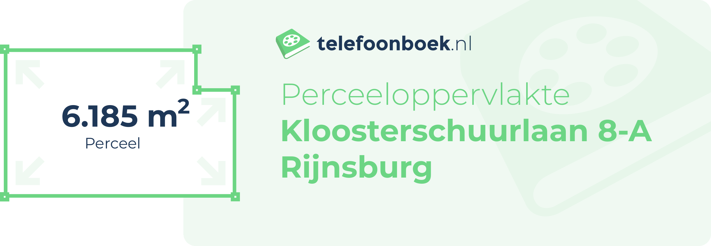 Perceeloppervlakte Kloosterschuurlaan 8-A Rijnsburg