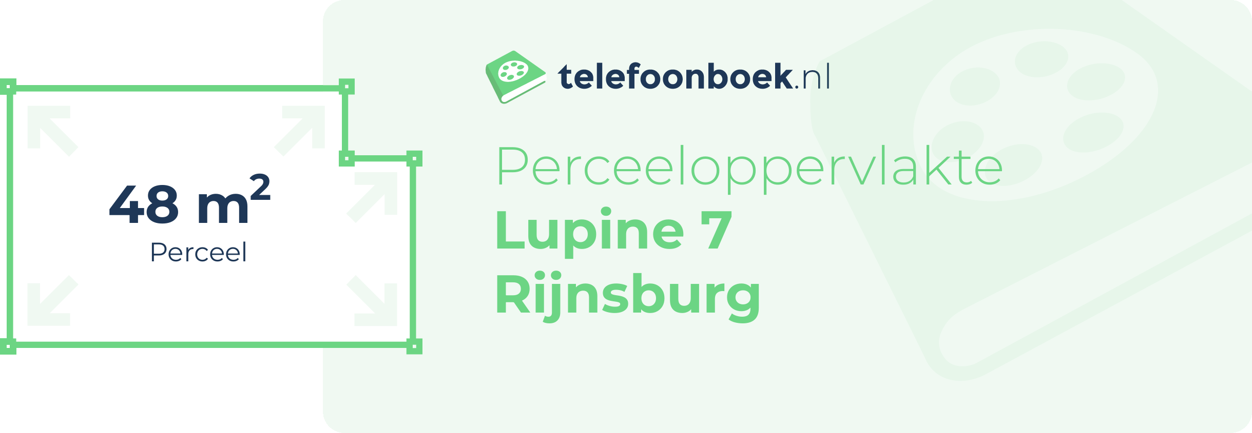 Perceeloppervlakte Lupine 7 Rijnsburg