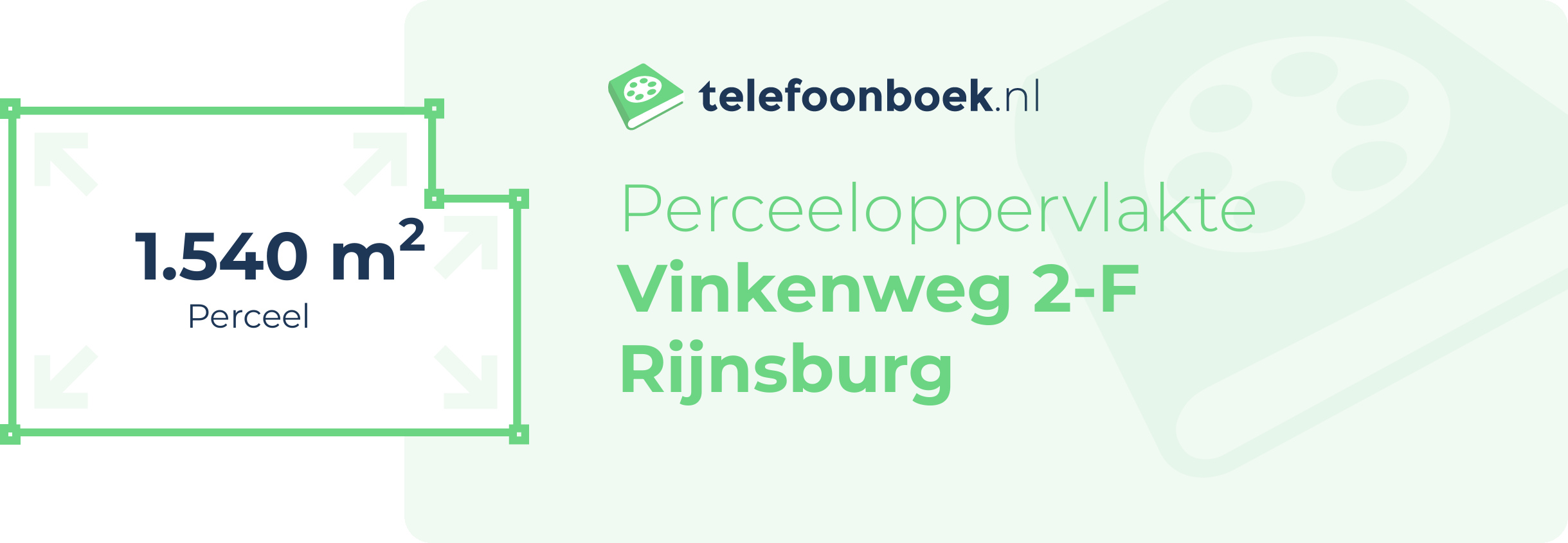 Perceeloppervlakte Vinkenweg 2-F Rijnsburg