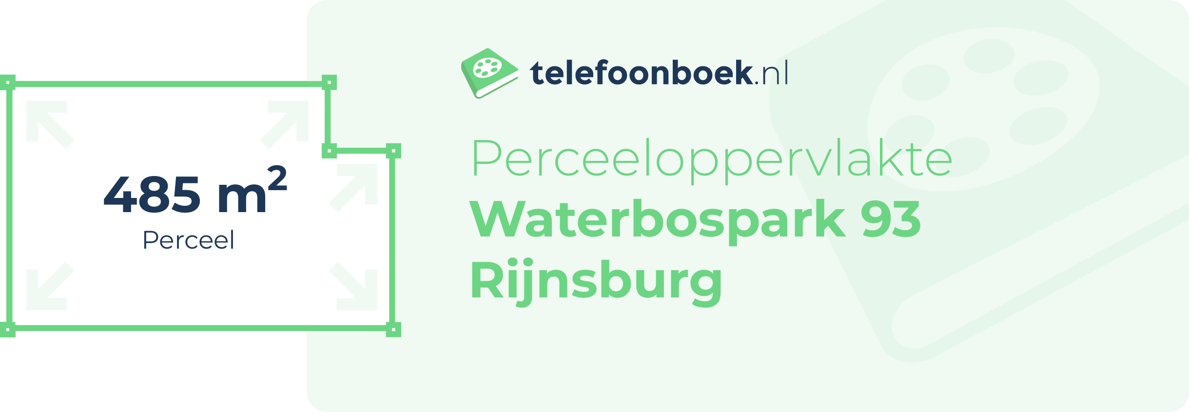 Perceeloppervlakte Waterbospark 93 Rijnsburg