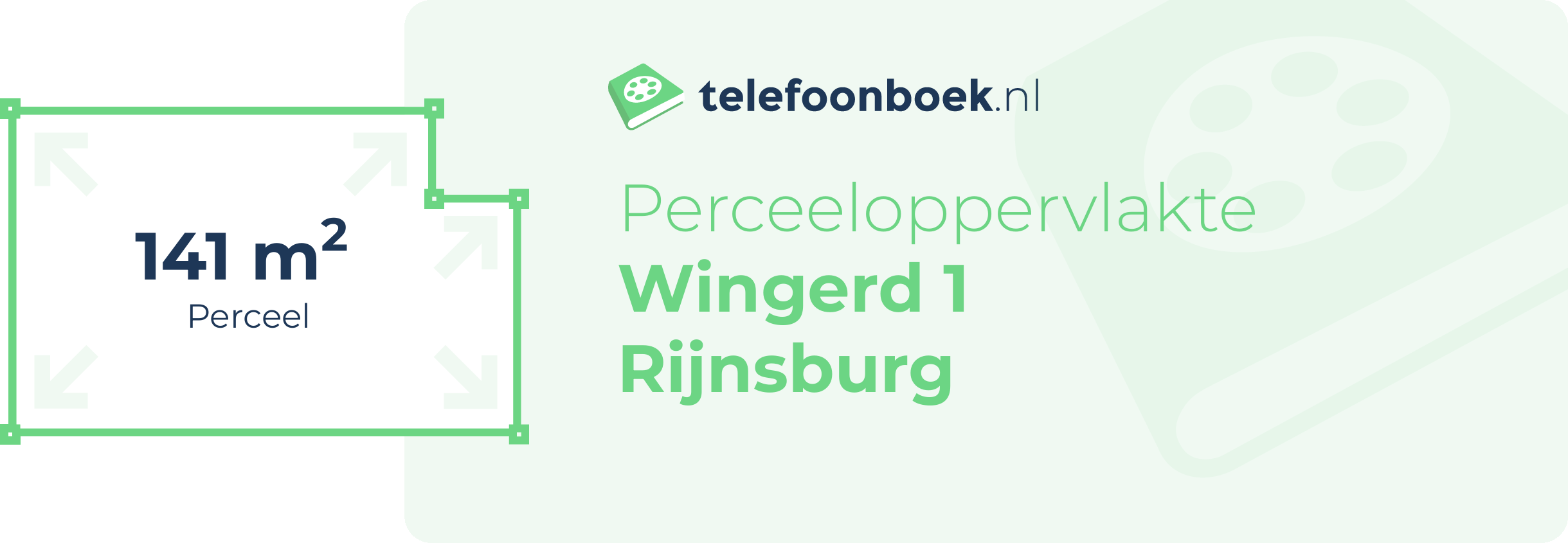 Perceeloppervlakte Wingerd 1 Rijnsburg