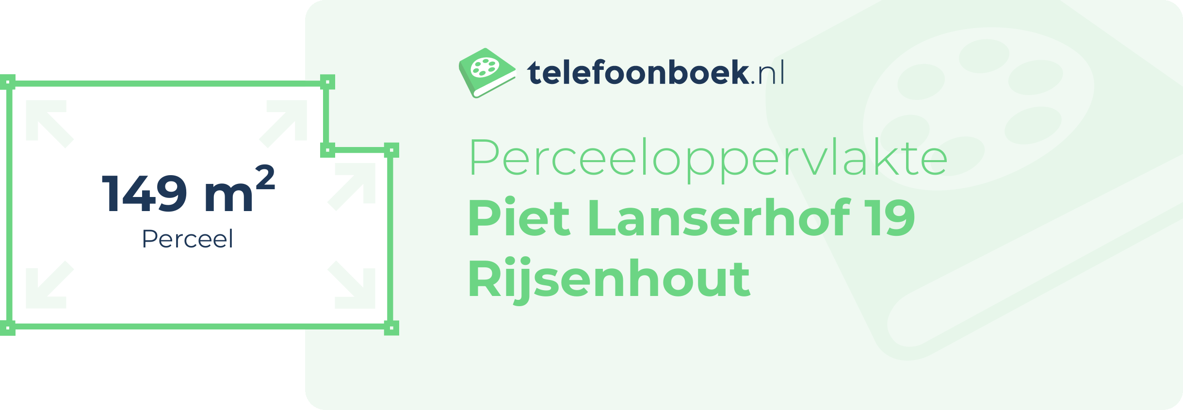 Perceeloppervlakte Piet Lanserhof 19 Rijsenhout