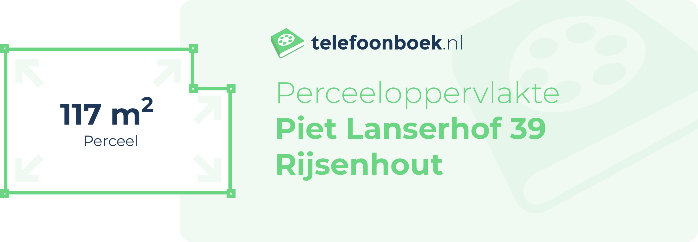 Perceeloppervlakte Piet Lanserhof 39 Rijsenhout
