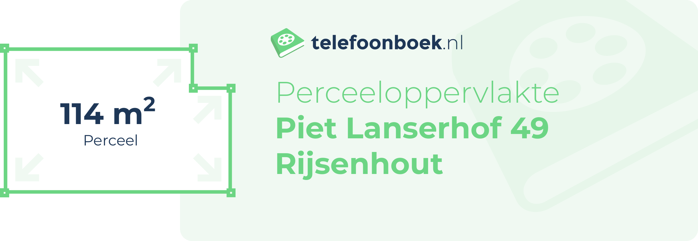 Perceeloppervlakte Piet Lanserhof 49 Rijsenhout