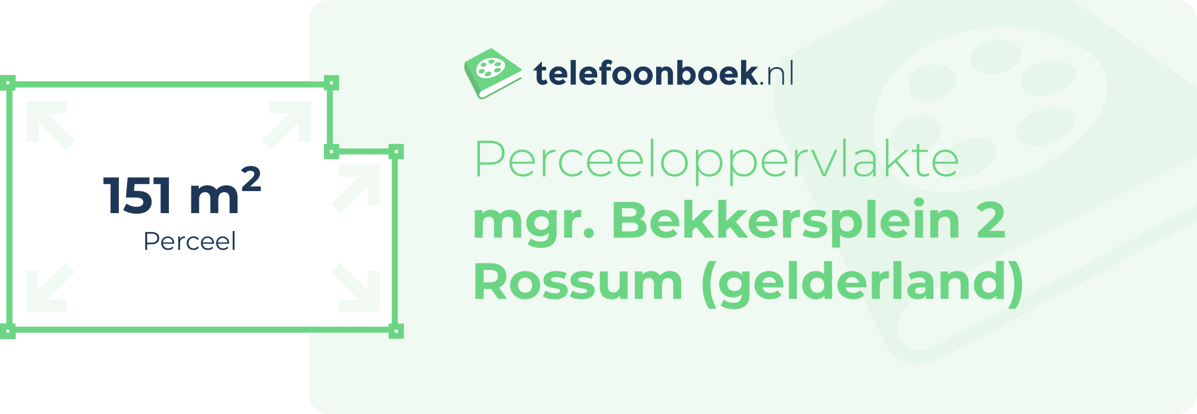 Perceeloppervlakte Mgr. Bekkersplein 2 Rossum (Gelderland)