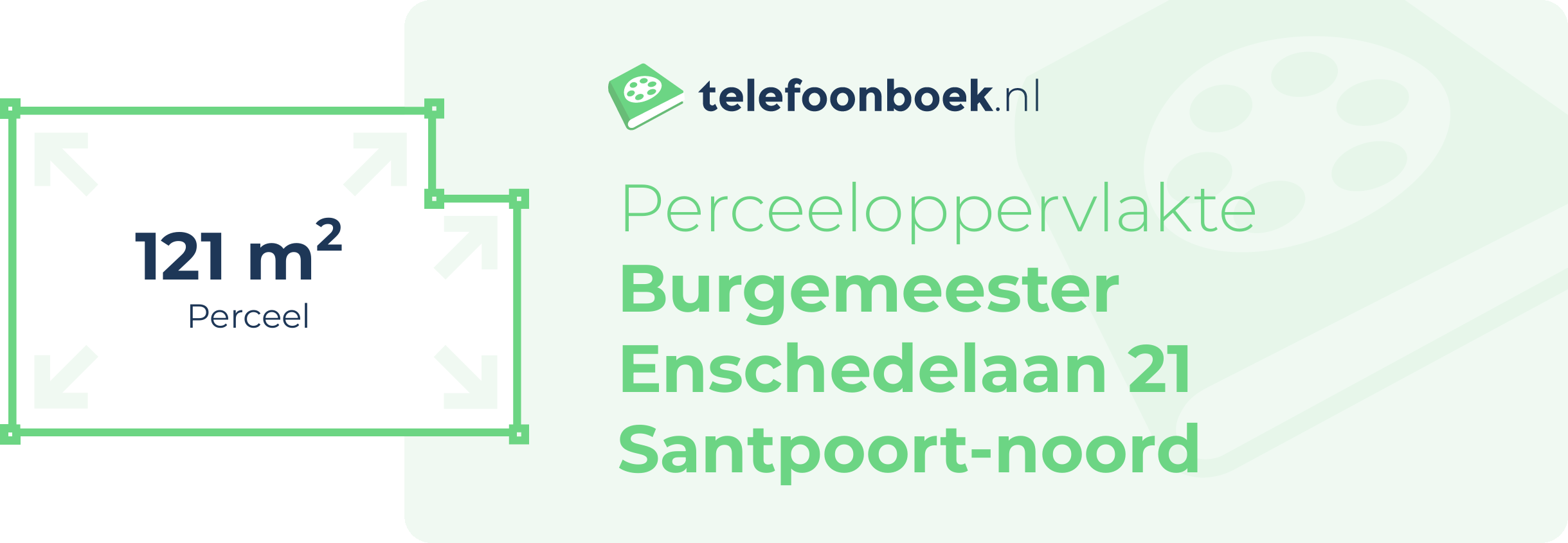 Perceeloppervlakte Burgemeester Enschedelaan 21 Santpoort-Noord