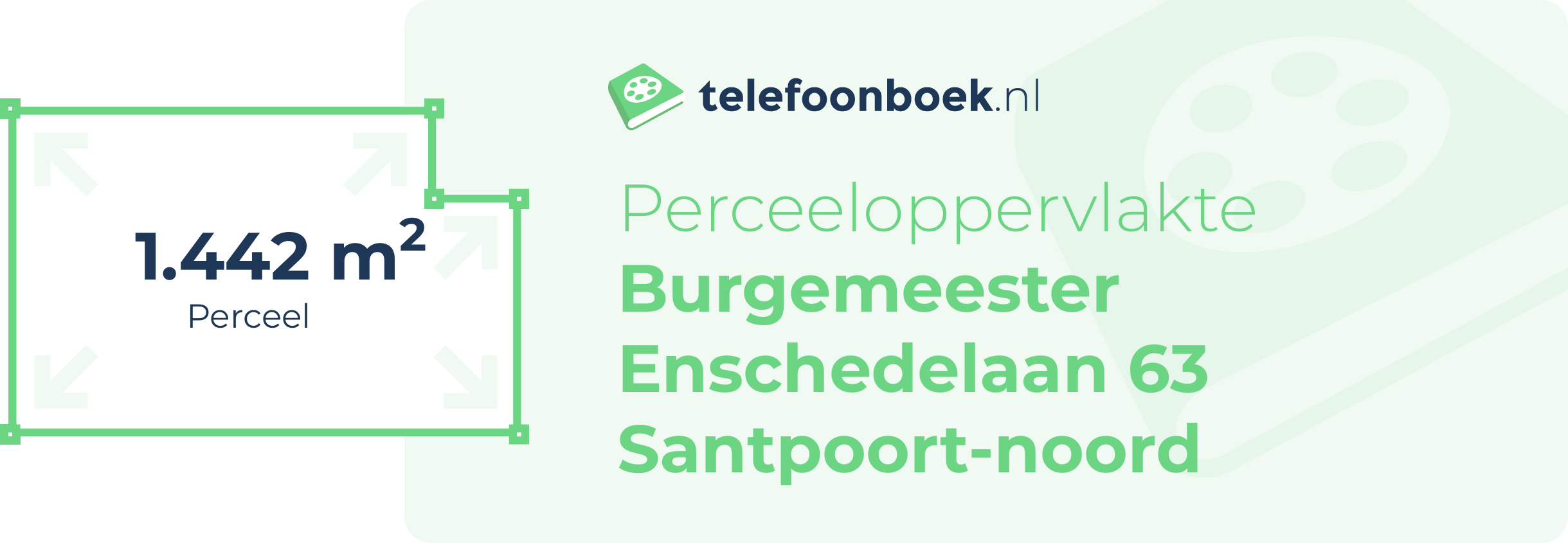 Perceeloppervlakte Burgemeester Enschedelaan 63 Santpoort-Noord