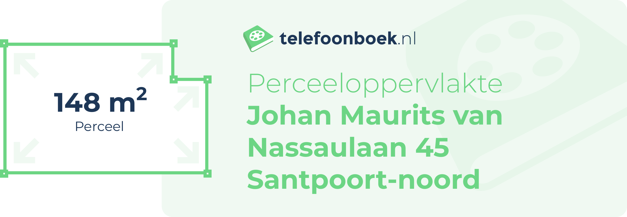 Perceeloppervlakte Johan Maurits Van Nassaulaan 45 Santpoort-Noord