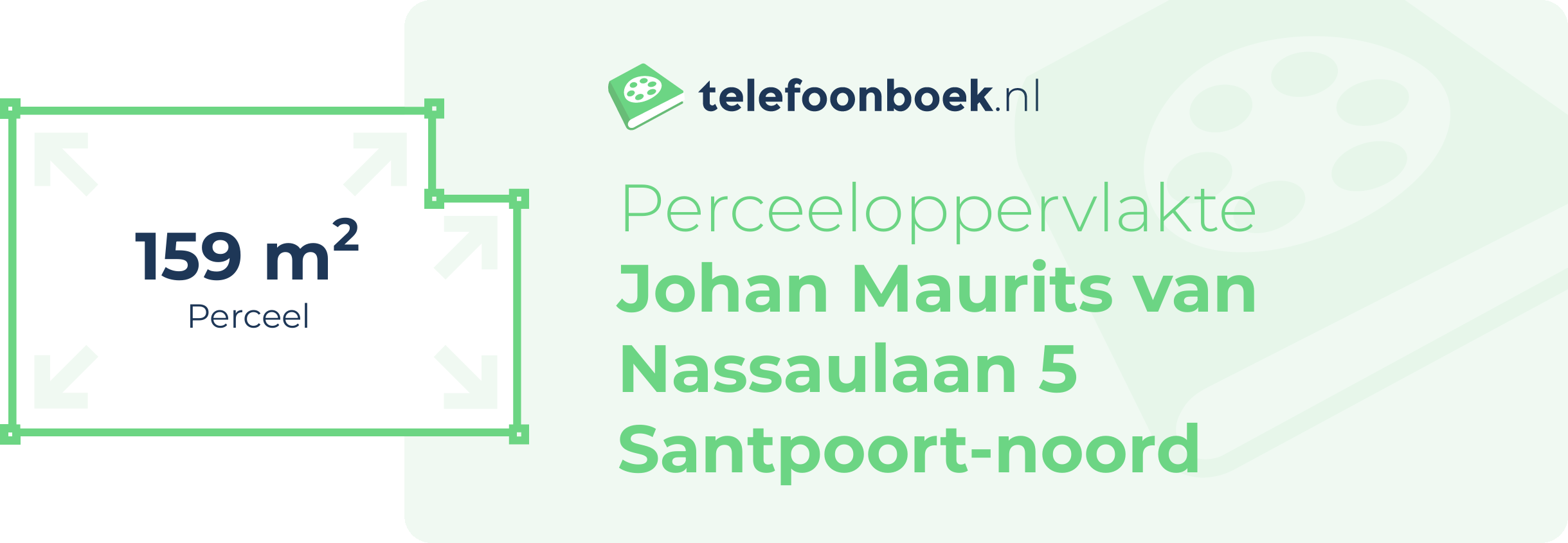 Perceeloppervlakte Johan Maurits Van Nassaulaan 5 Santpoort-Noord
