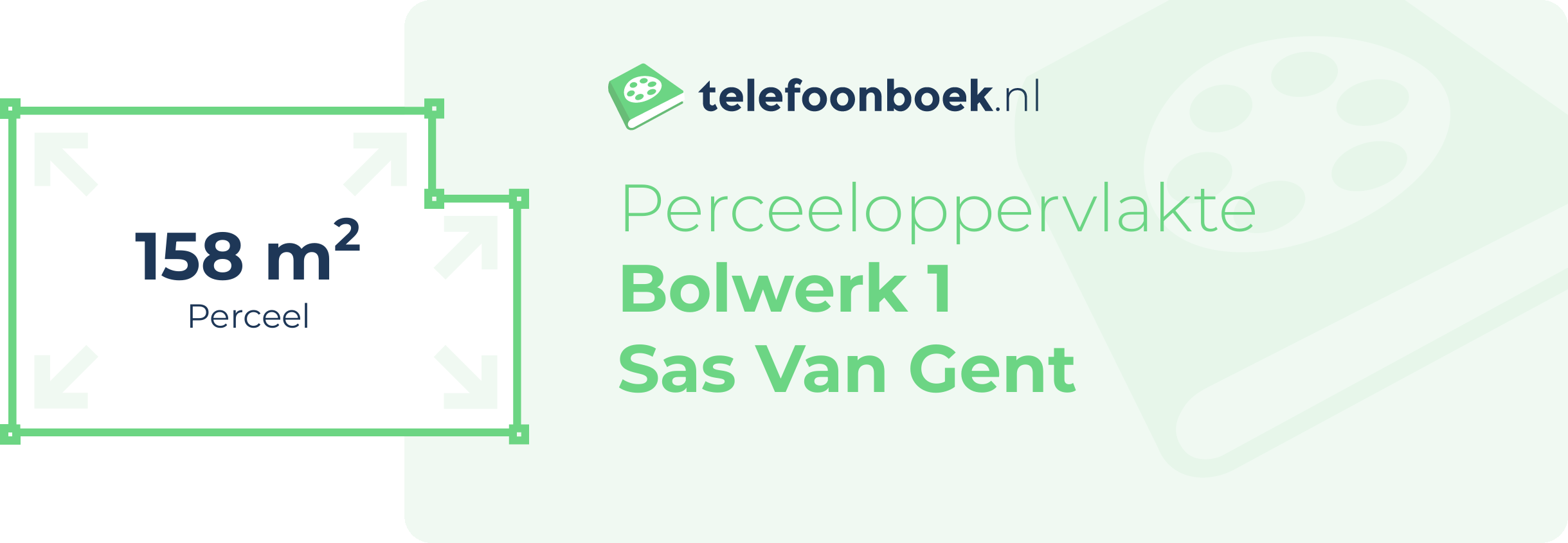 Perceeloppervlakte Bolwerk 1 Sas Van Gent