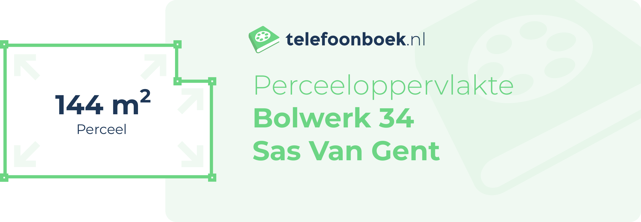 Perceeloppervlakte Bolwerk 34 Sas Van Gent