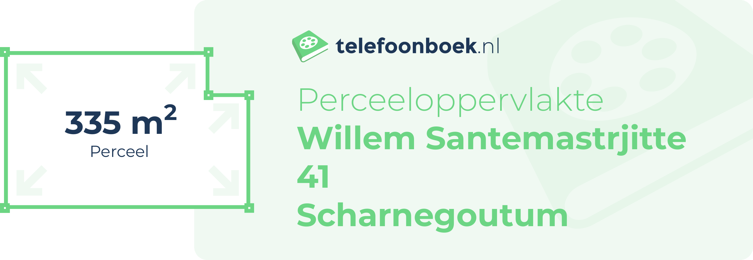 Perceeloppervlakte Willem Santemastrjitte 41 Scharnegoutum