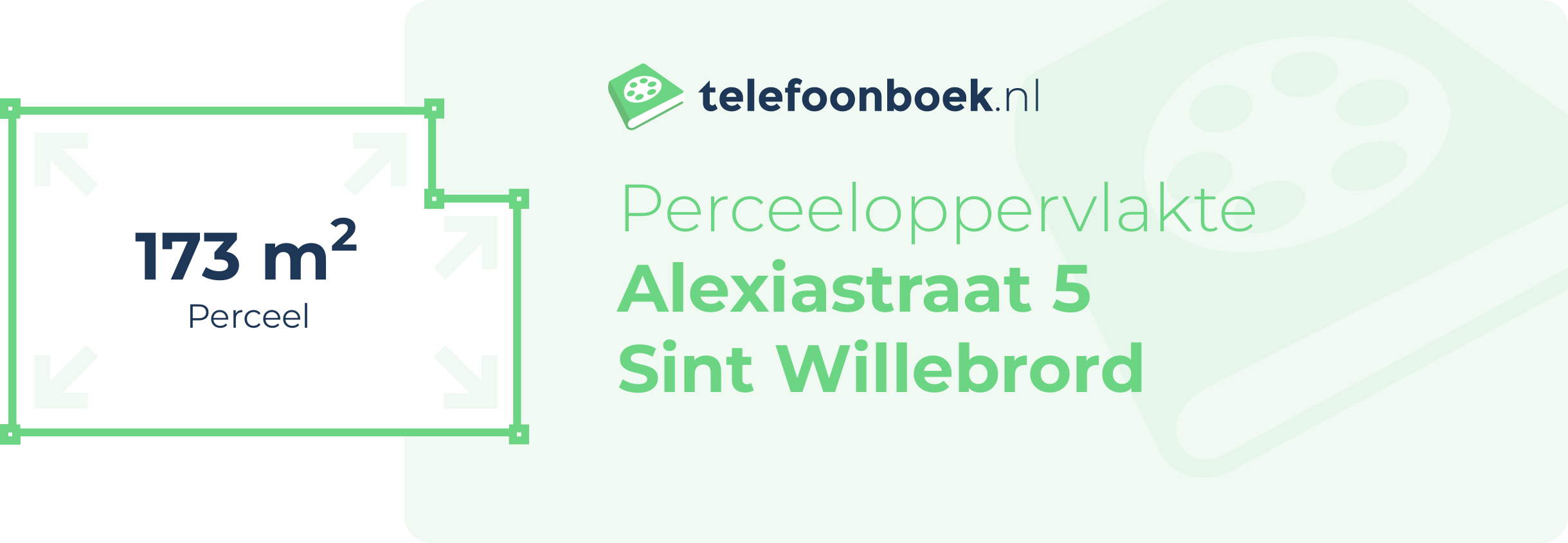 Perceeloppervlakte Alexiastraat 5 Sint Willebrord