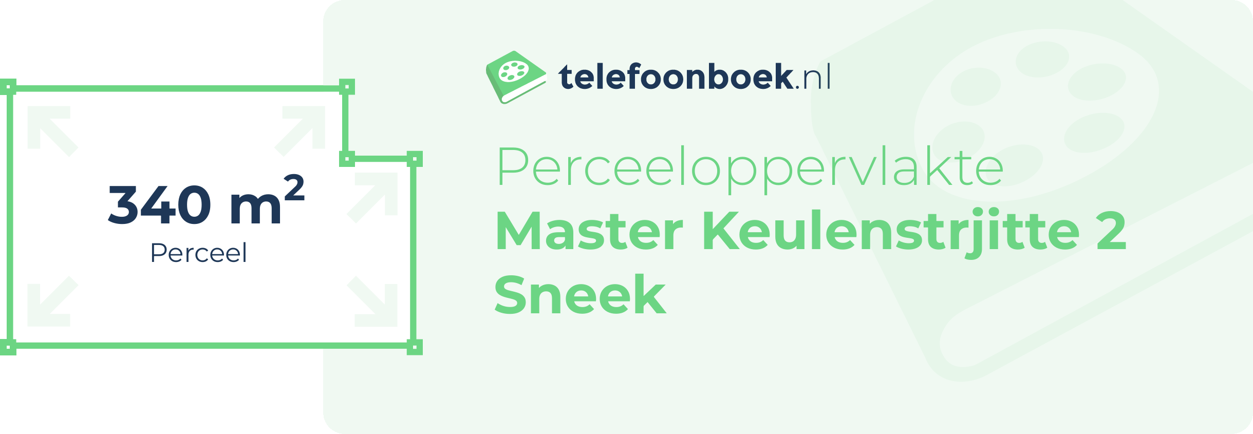 Perceeloppervlakte Master Keulenstrjitte 2 Sneek