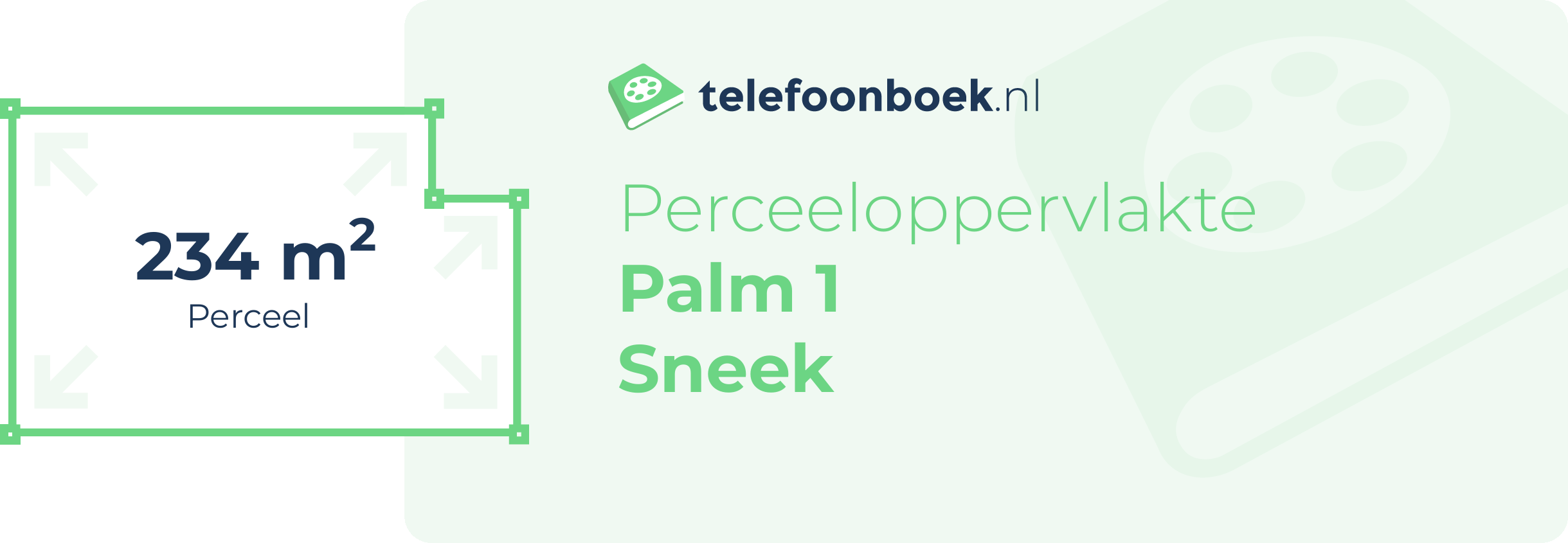 Perceeloppervlakte Palm 1 Sneek