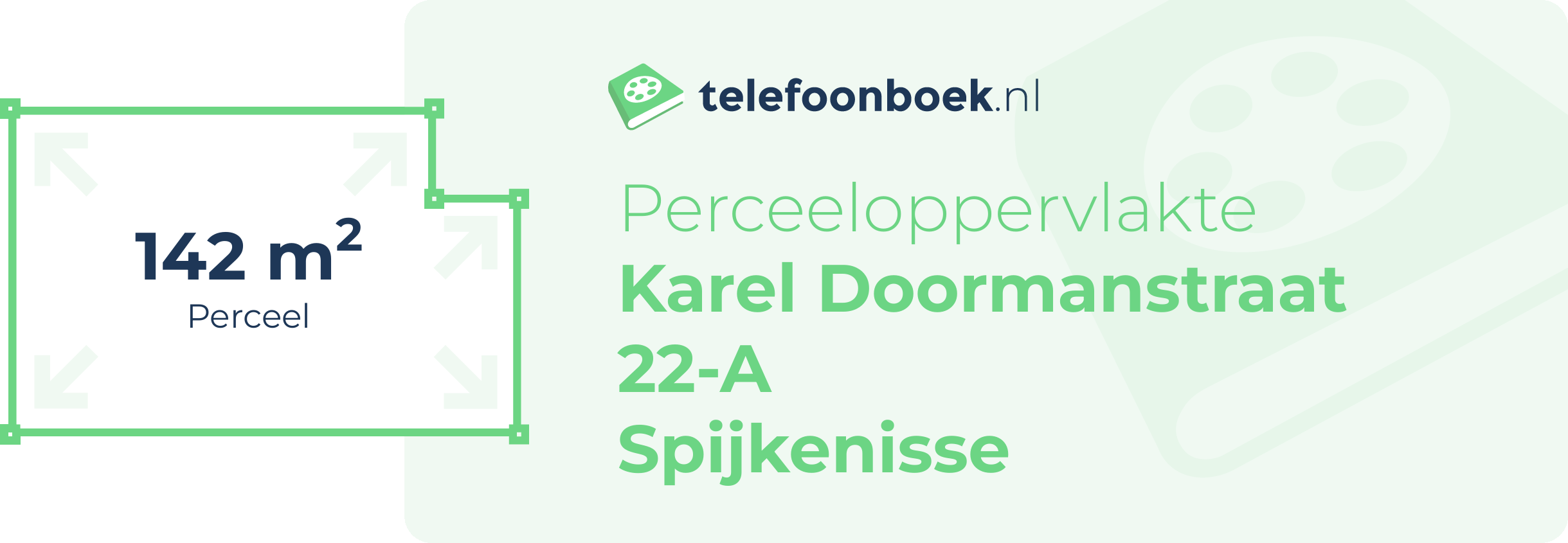 Perceeloppervlakte Karel Doormanstraat 22-A Spijkenisse