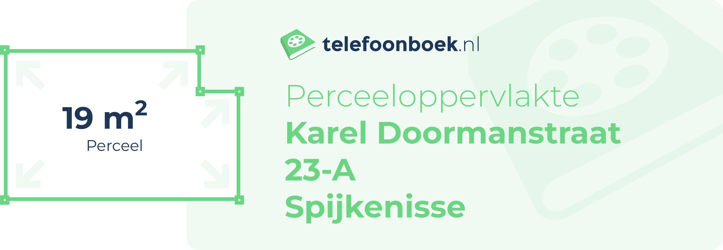 Perceeloppervlakte Karel Doormanstraat 23-A Spijkenisse