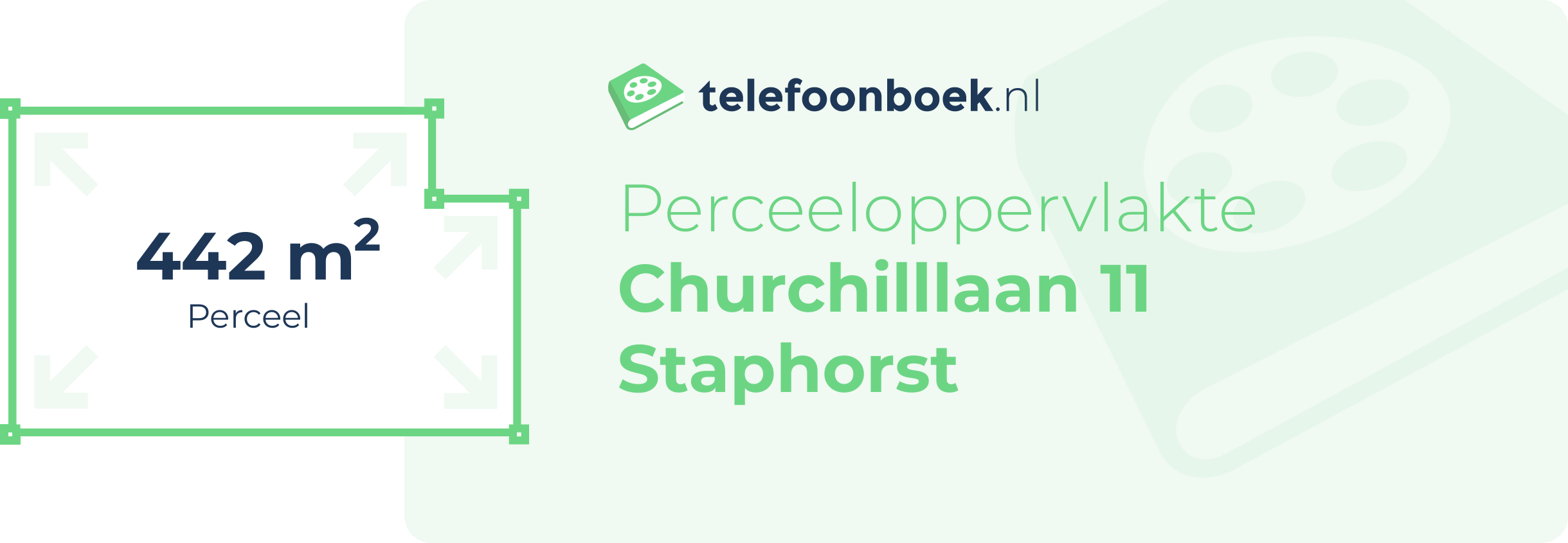 Perceeloppervlakte Churchilllaan 11 Staphorst